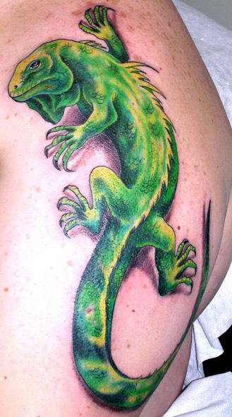 Tattoo iguana 